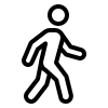 Logo homme à pied